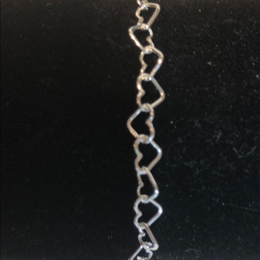 🆕 Sterling silver heart chain bracelet